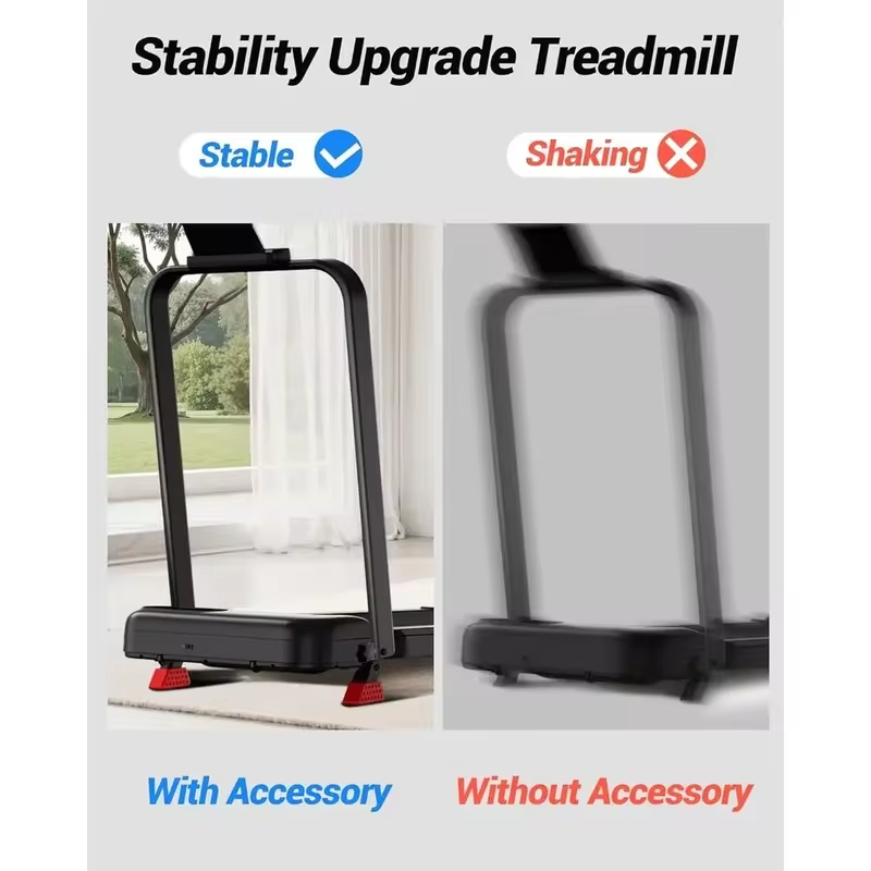 Compact 15% Incline Under Desk Treadmill, 2.5HP, 0.6-6.2MPH, 300LBS Capacity, Handle Bar, Remote Control