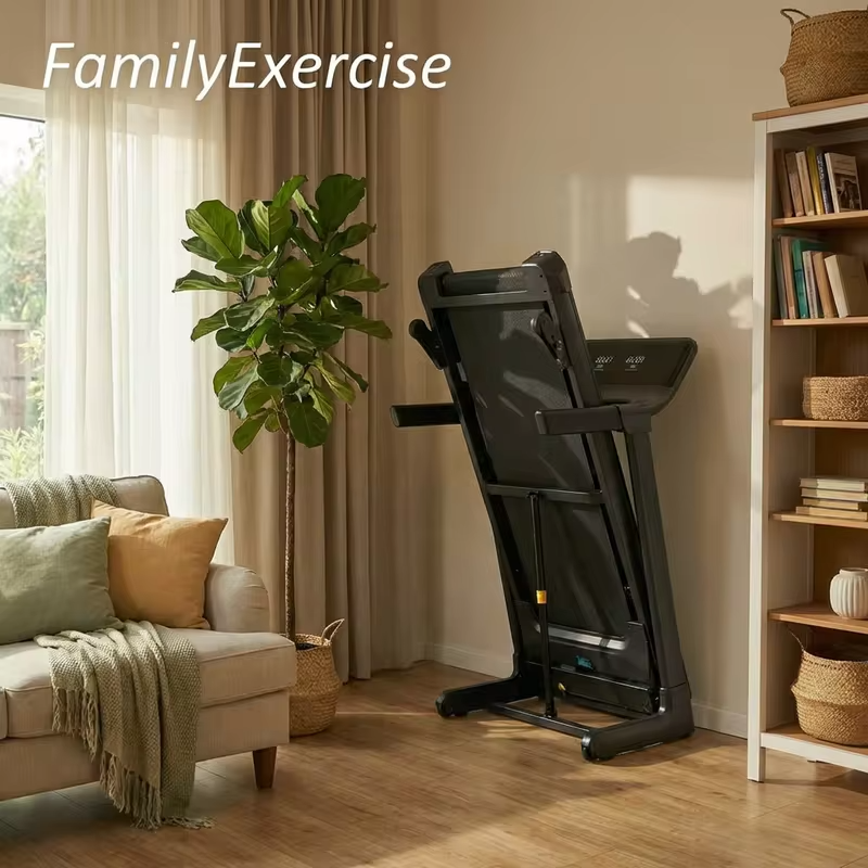 2026 FoldableSpace-Saving Treadmill with LED Display 2.5HP 12km/h Ultra-Quiet Home Office Walking Machine