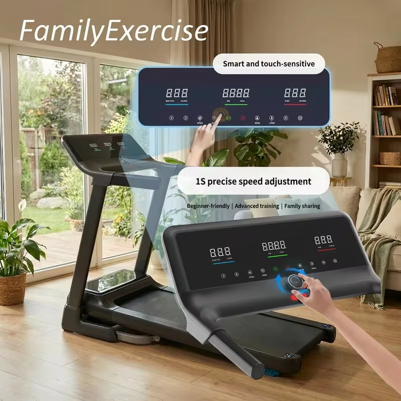 2026 FoldableSpace-Saving Treadmill with LED Display 2.5HP 12km/h Ultra-Quiet Home Office Walking Machine