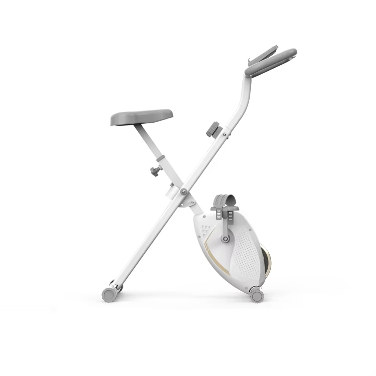 Foldable Magnetic X-Bike for Home Fitness - Compact Indoor Cycling Exercise Bike with Belt Drive