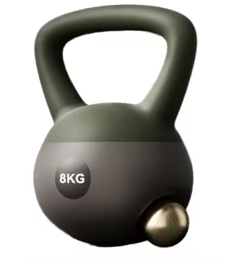 Professional Home Fitness Equipment 3-12kg PVC Kettlebell Dumbbell Soft Squat Swing Training for Men Women Focused  Weights