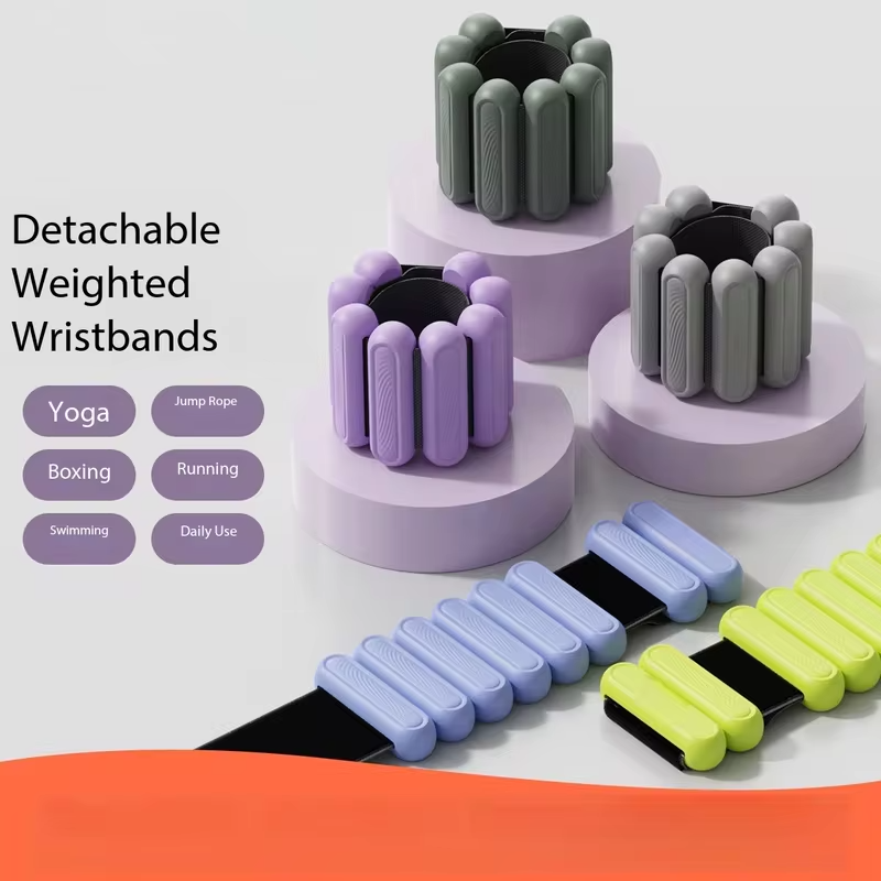 2Lbs Adjustable Wrist Ankle Weights Unisex, Fitness Straps for Yoga Pilates Swimming Running Walking Daily Home Exercise