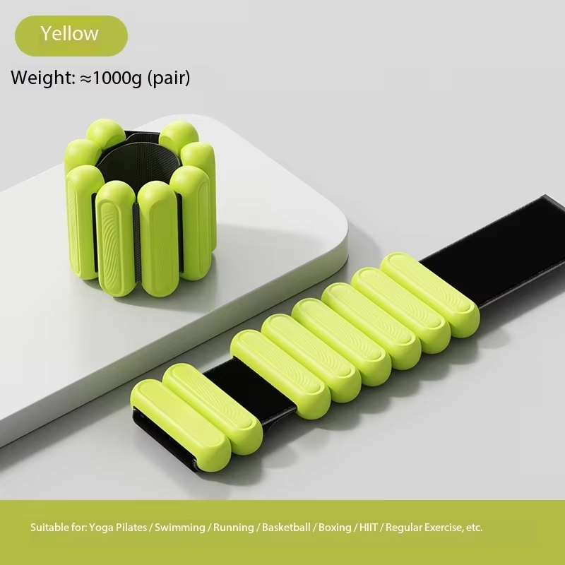 2Lbs Adjustable Wrist Ankle Weights Unisex, Fitness Straps for Yoga Pilates Swimming Running Walking Daily Home Exercise