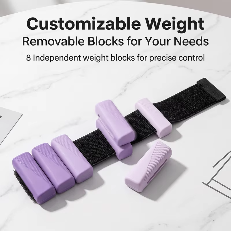 1LB 450g Single Gradient Silicone Wrist Weights For Women Adjustable Fitness Weight Bracelets Yoga Running Gym Training Gear