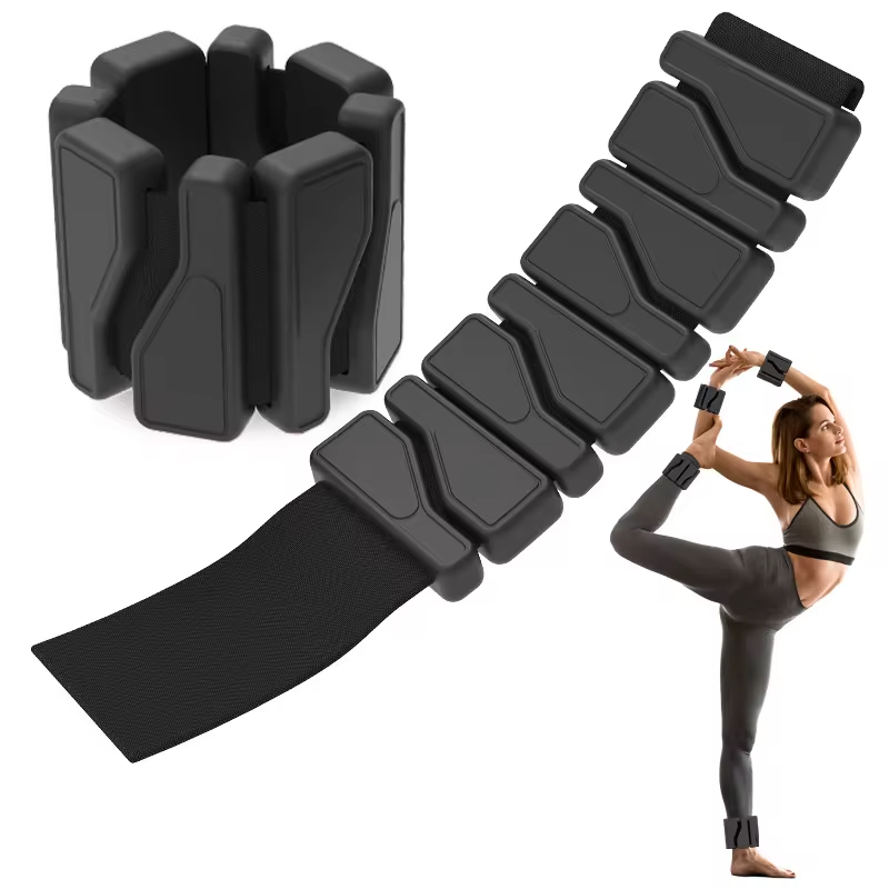 2PC 2Lbs Silicone Weight-bearing Bracelet Adjustable Leggings Sandbag Arm Wrist Calf Gravity Yoga Running Swimming Bracelet