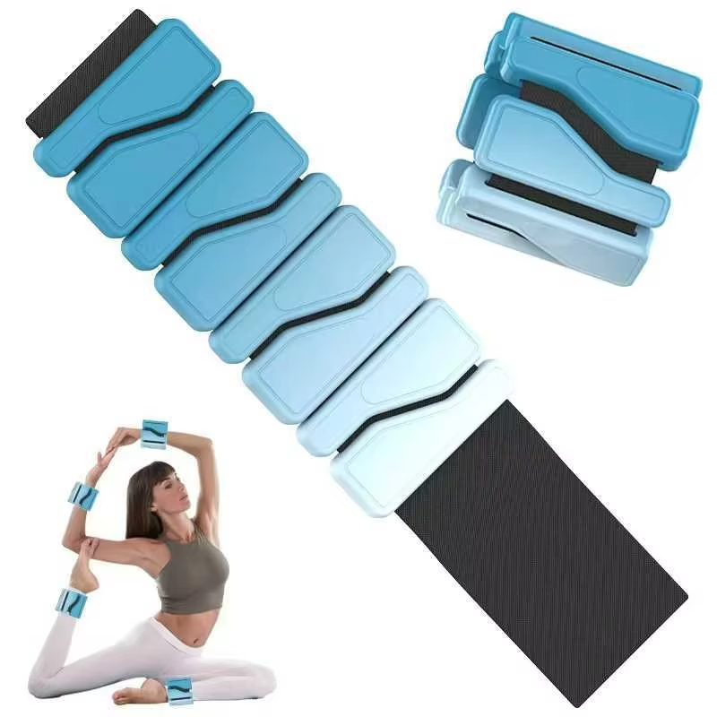 2PC 2Lbs Silicone Weight-bearing Bracelet Adjustable Leggings Sandbag Arm Wrist Calf Gravity Yoga Running Swimming Bracelet