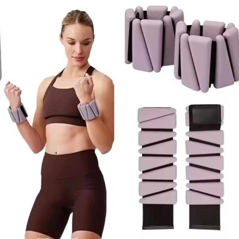 Wholesale Yoga Gravity Band Fitness Weight-bearing Silicone + Cast Iron Bracelet Customized Color/ Wrist Ankle Use Hook Loop