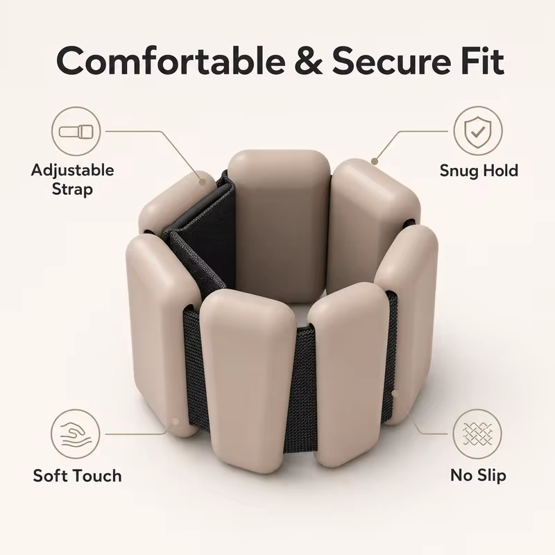 Wholesale Yoga Gravity Band Fitness Weight-bearing Silicone + Cast Iron Bracelet Customized Color/ Wrist Ankle Use Hook Loop