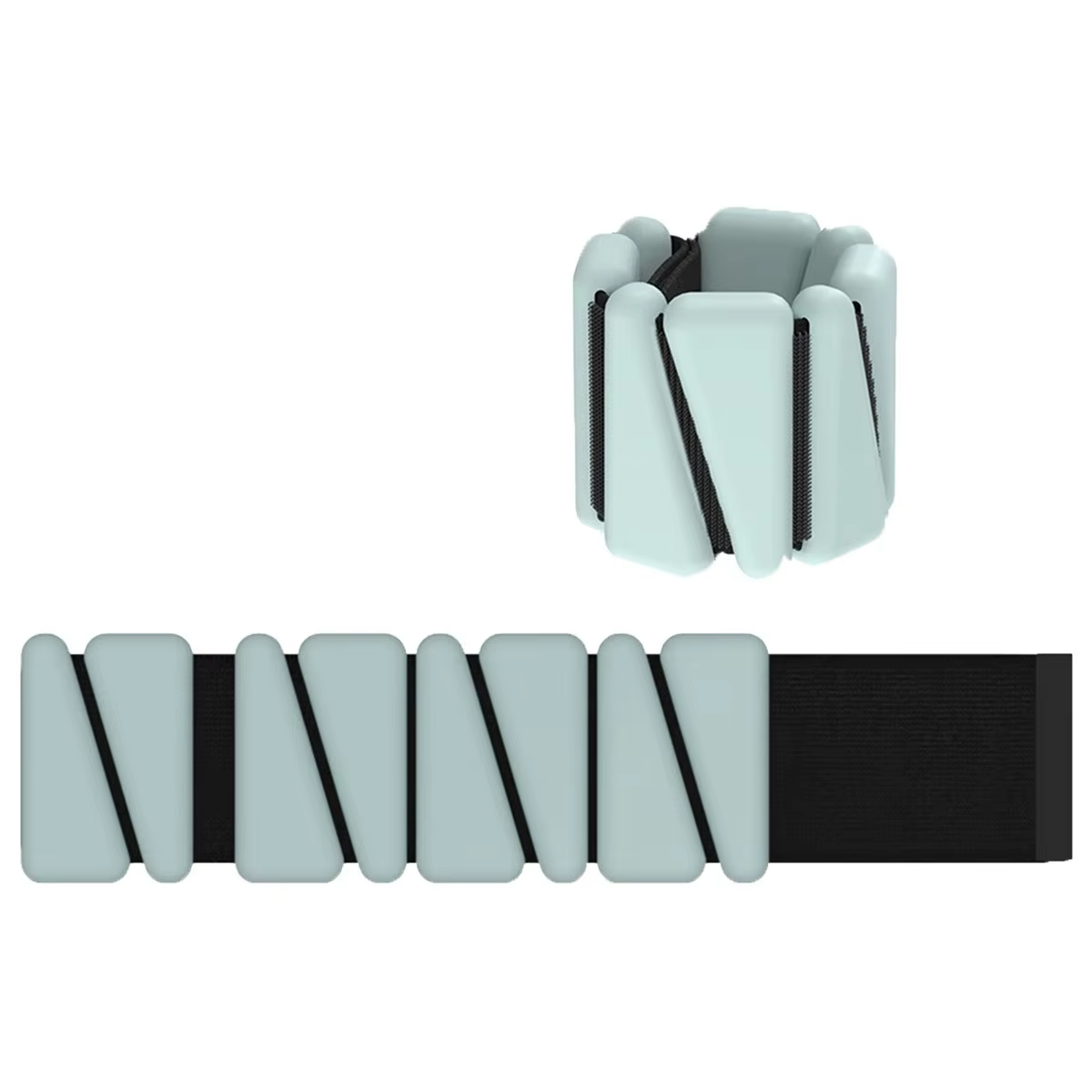 Wholesale Yoga Gravity Band Fitness Weight-bearing Silicone + Cast Iron Bracelet Customized Color/ Wrist Ankle Use Hook Loop