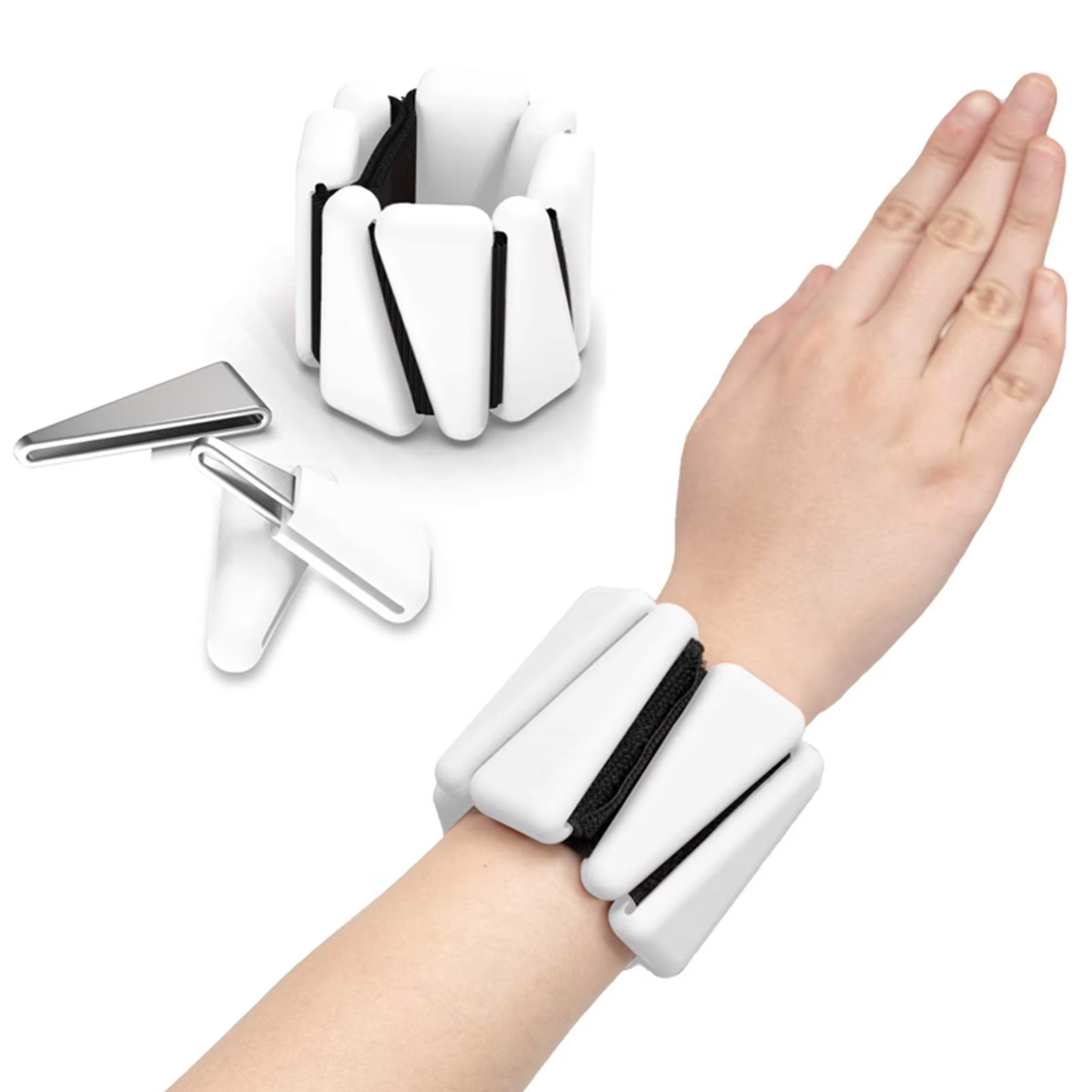 Wholesale Yoga Gravity Band Fitness Weight-bearing Silicone + Cast Iron Bracelet Customized Color/ Wrist Ankle Use Hook Loop