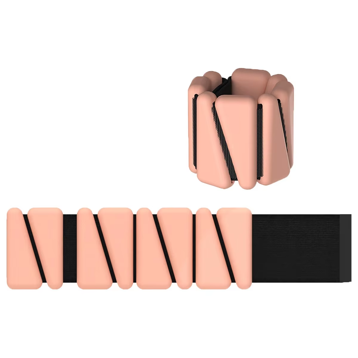 Wholesale Yoga Gravity Band Fitness Weight-bearing Silicone + Cast Iron Bracelet Customized Color/ Wrist Ankle Use Hook Loop