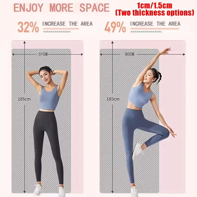 10/15MM Thick NBR Yoga Mats Anti-slip Sport Fitness Mat Blanket For Exercise Yoga And Pilates Gymnastics Mat Fitness Equipment