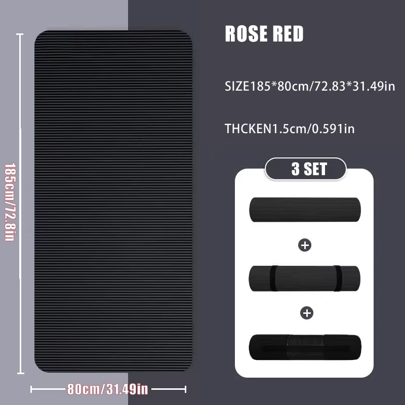 10/15MM Thick NBR Yoga Mats Anti-slip Sport Fitness Mat Blanket For Exercise Yoga And Pilates Gymnastics Mat Fitness Equipment