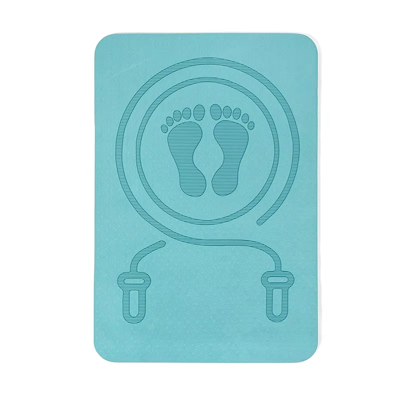 Hot 6MM Skipping Rope Mat Anti-noise Jump Rope Mat Floor Mats Exercise Shock Absorption Yoga Mat TPE Skipping Mat Fitness Pad