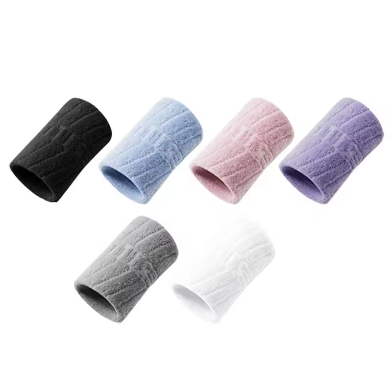 Sports wristband, all season sweat absorbing cotton wrist towel, twisted tendon sheath, protective cover for badminton, basketba