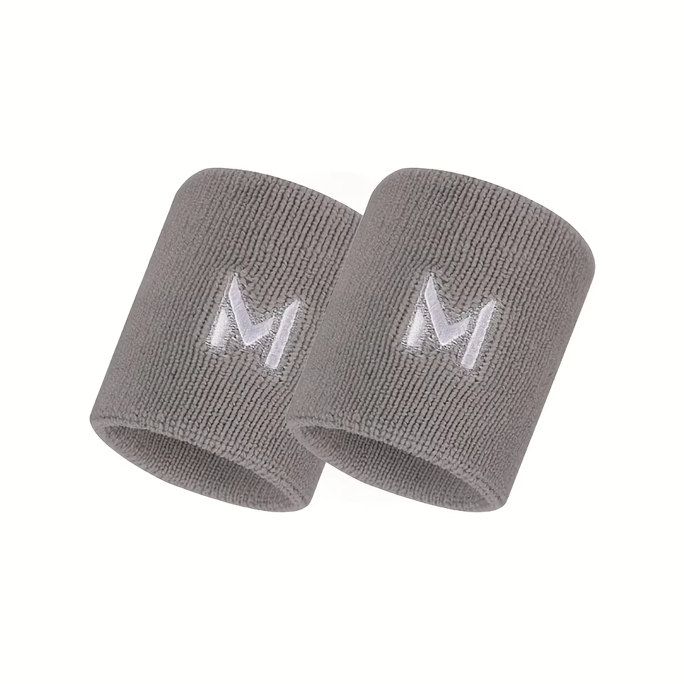 2pcs Sports Wristbands, Sweat-Absorbent and Breathable, for Men and Women, Fitness and Basketball Wrist Sleeves