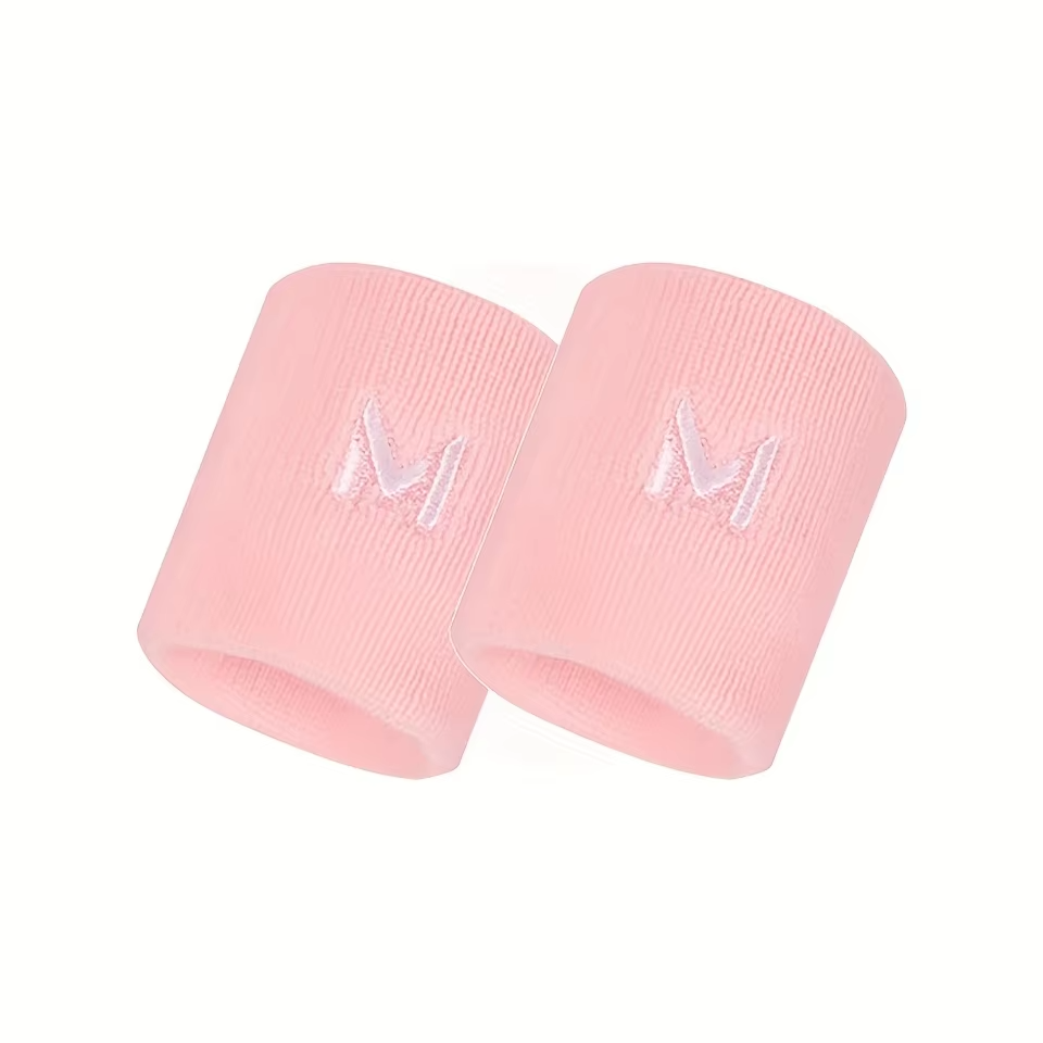 2pcs Sports Wristbands, Sweat-Absorbent and Breathable, for Men and Women, Fitness and Basketball Wrist Sleeves