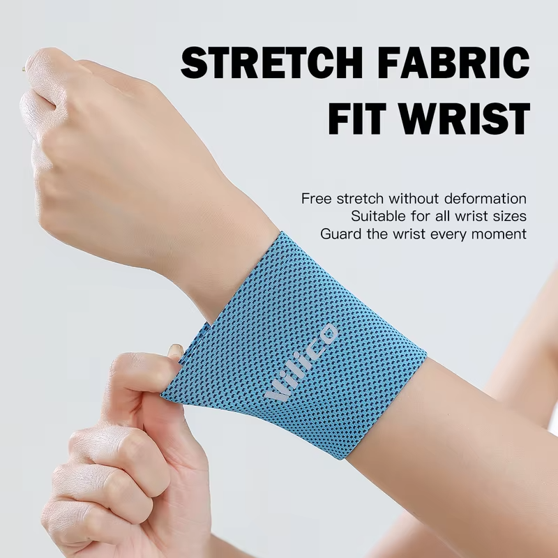 Wrist Support Band Wristband Sport Bracers Sweat Towel Cuff Tennis Wrist Guard Protector Strap Fitness Run Sweatband Gym
