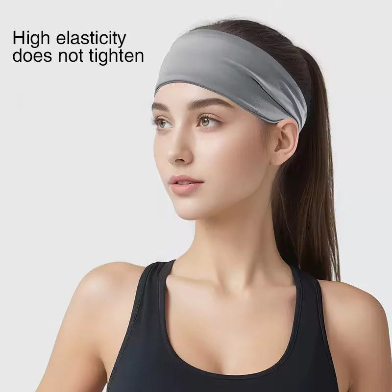 Elastic Anti-slip Yoga Headband Quick Dry Sweatband for Gym Basketball Outdoor Sports