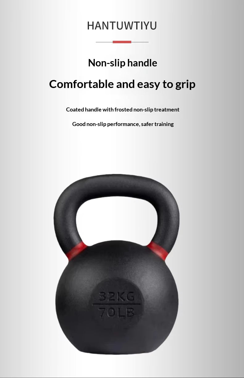 2026  High Quality Durable  Strength Training Solid Cast Iron Pure Steel Kettlebell Unisex Dumbbells Gym Fitness